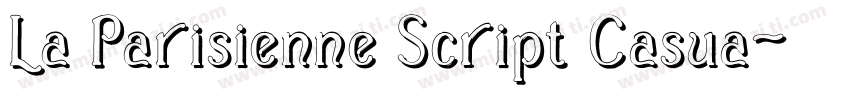 La Parisienne Script Casua字体转换